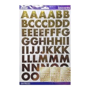 Gold Futura Bold Large. 164 Pieces